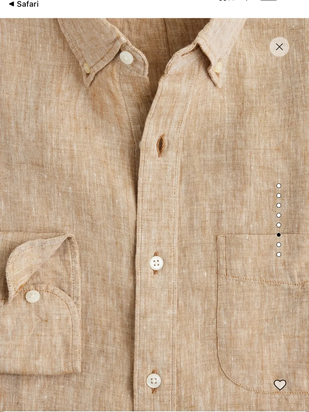 New j crew linen shirt